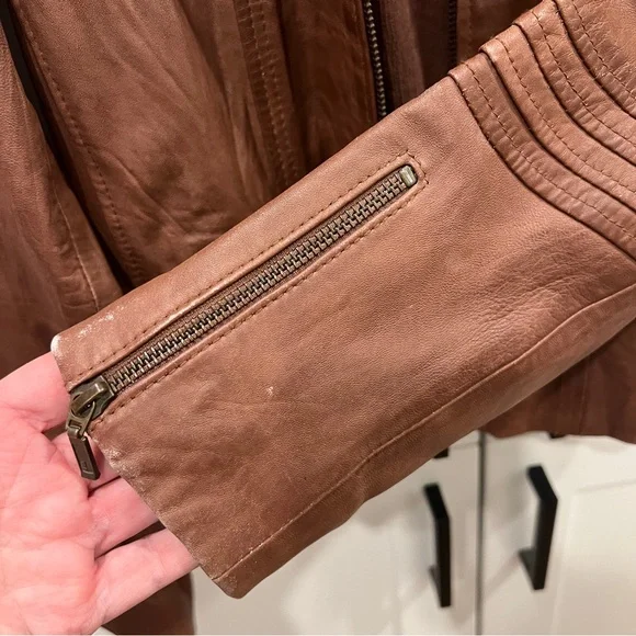 Vintage Bagatelle leather jacket, SZ 10 - Picture 4 of 11